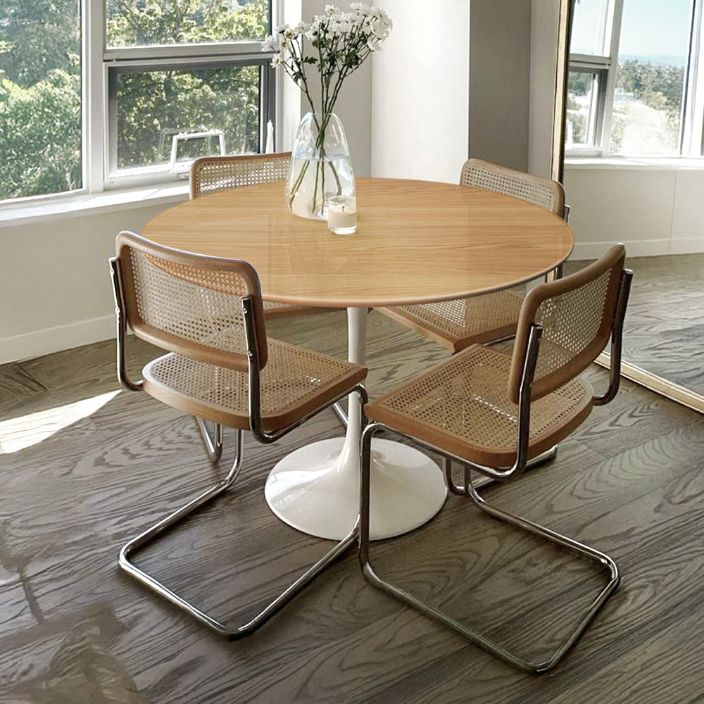 Mesa de Comedor Tulip Tapa madera Paraíso
